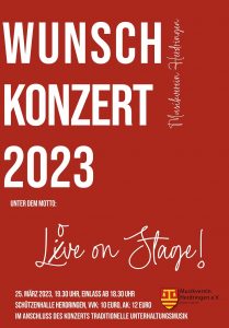 Flyer Wunschkonzert 2023